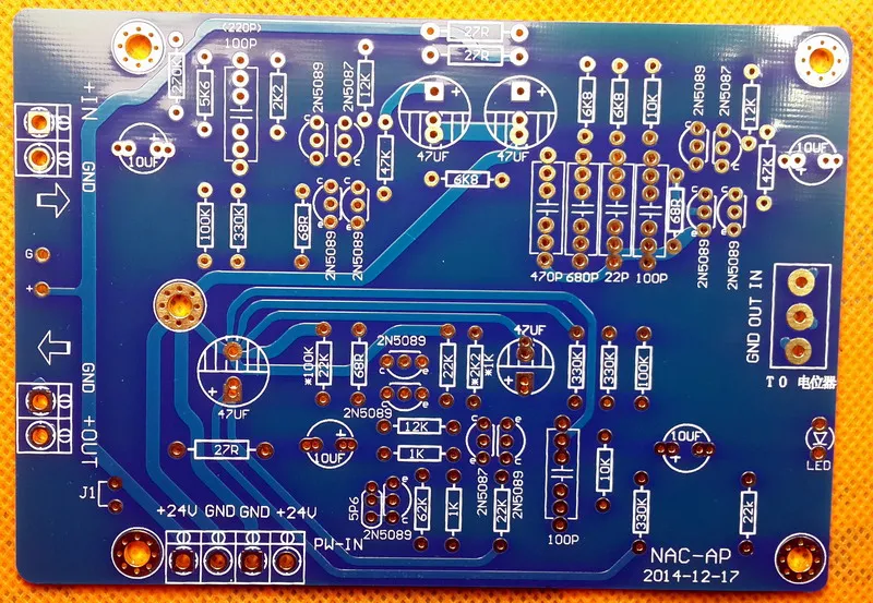 2PCS Naim NAC152 Single-ended Class A Preamplifier board 2N5089 2N5087 Triode