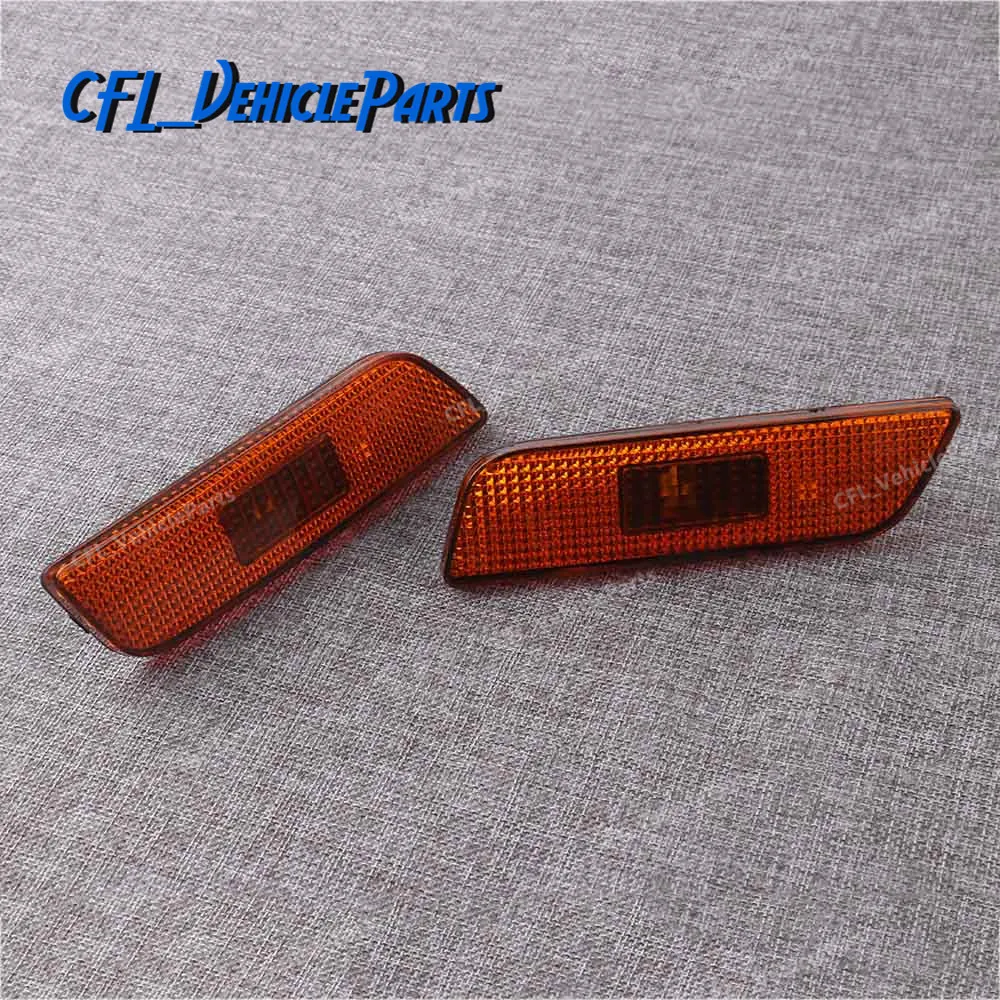 Pair Front Marker Turn Signal Indicator Lamp Light Lens Housing Left Right 30744360 30744361 For Volvo S80 2002-2006