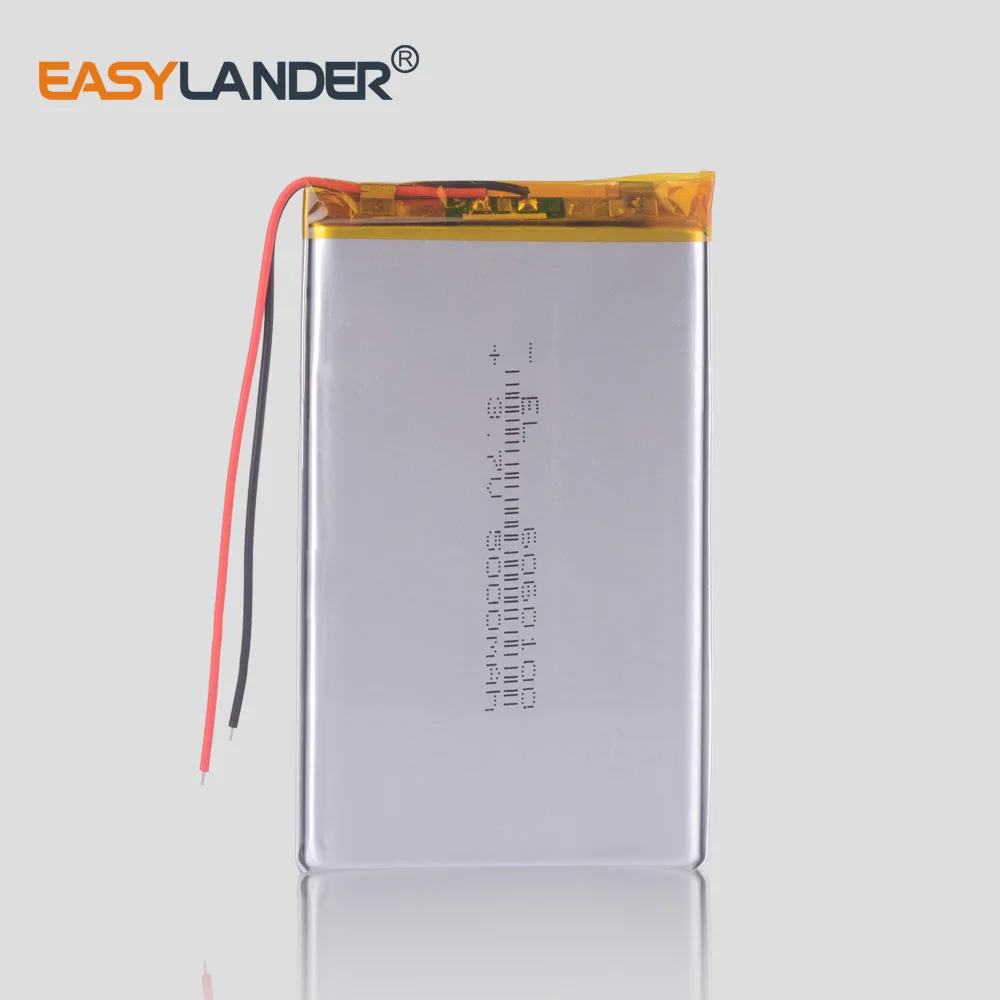 

2pcs/lot 5000mAh Li-polymer Rechargeable Batteries 3.7V 6060100 Lithium Polymer Battery For Digital Products tablet pc DIY