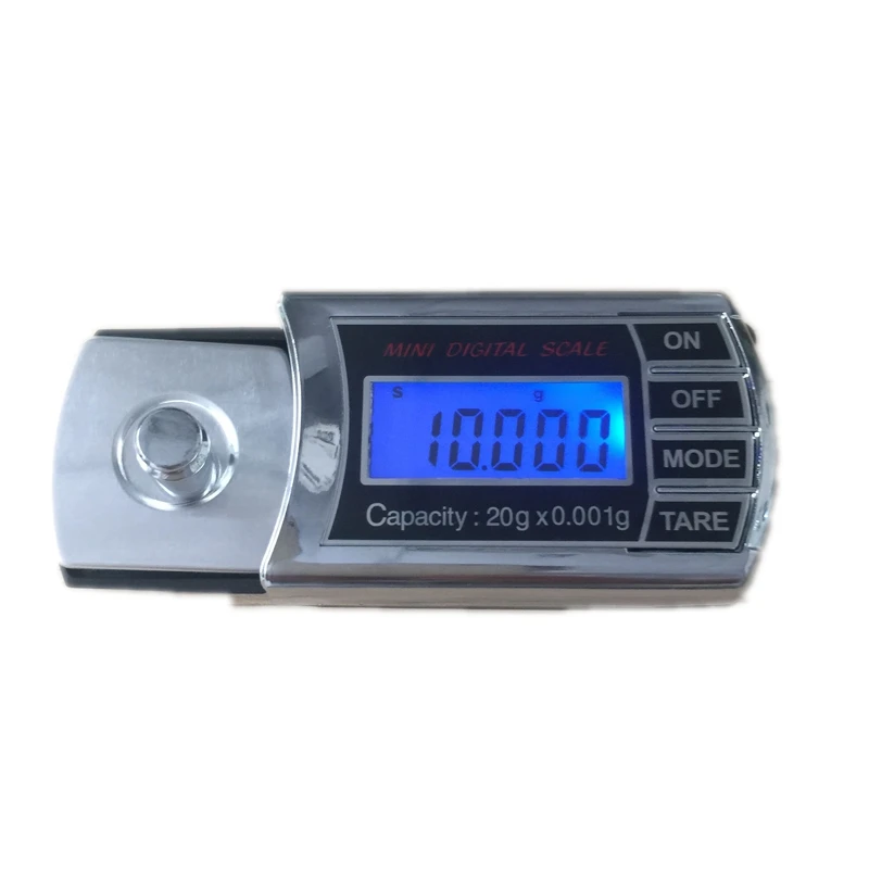 20g 0.001g Mini LCD Digital Pocket Diamond Jewelry Scale Electronic Milligram Grams Weight Balance Scales With Retail Box