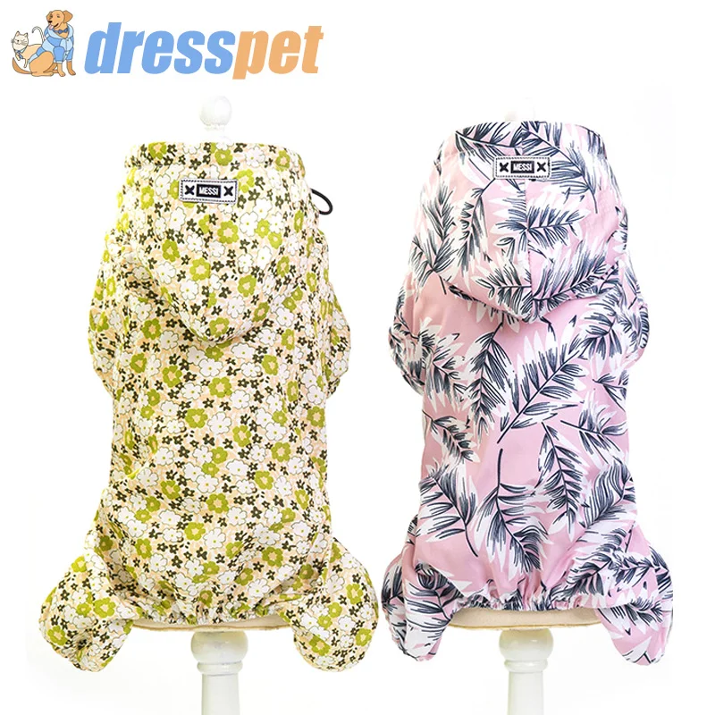 DRESSPET Pet Dog Raincoat New High Quality 100% Impermeable Polyester Rain Clothes For Small Medium Dogs