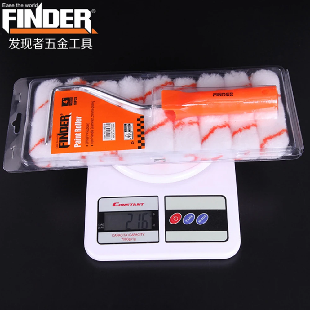 FINDER 4''10PCS Paint Roller Brush Multifunction Paint Runner Pro Wall Painting Tools Paint Roller Set for Wall Decoration