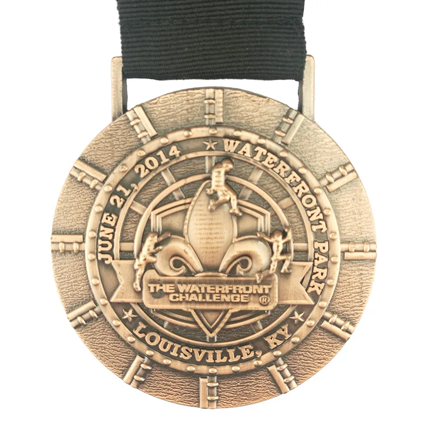 Custom Made Round Marathon Medal, Your Own Logo