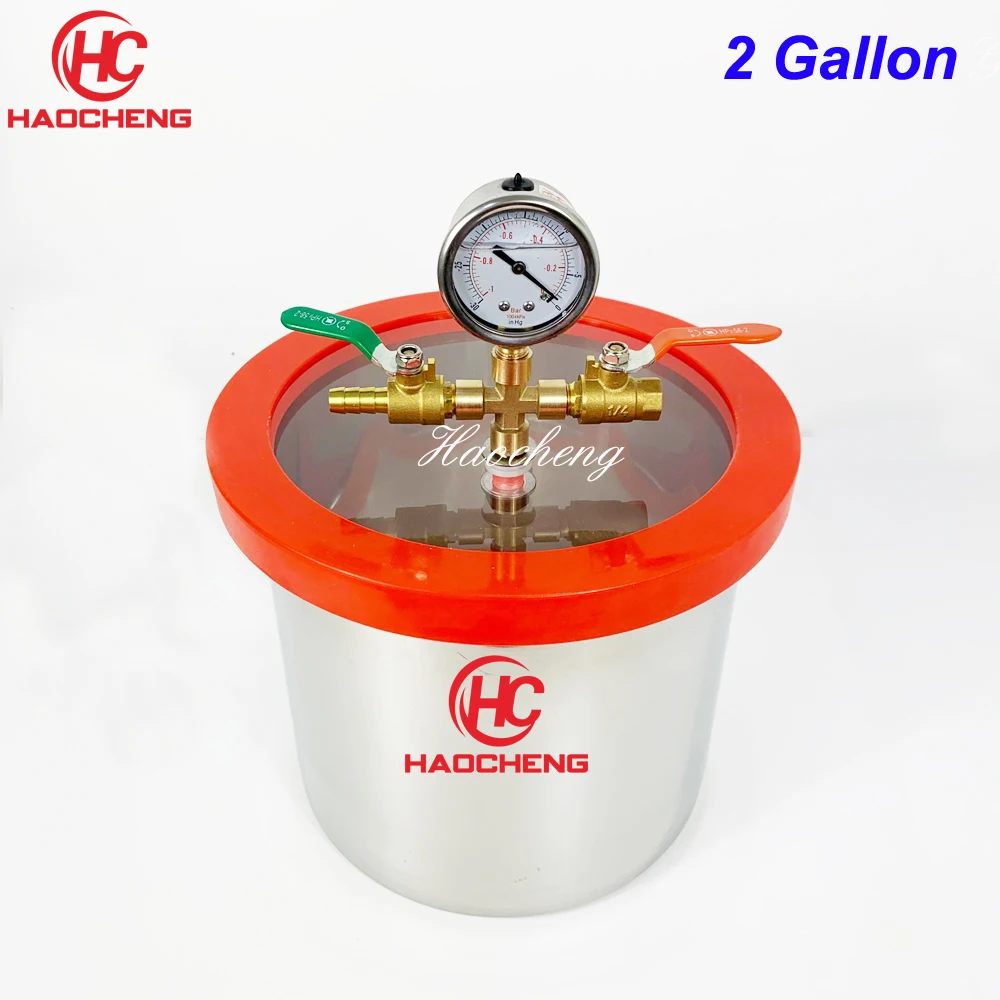 Free Shipping 2 Gal (8L) Stainless Steel Vacuum Chamber 25cm*20cm Degassing Chamber