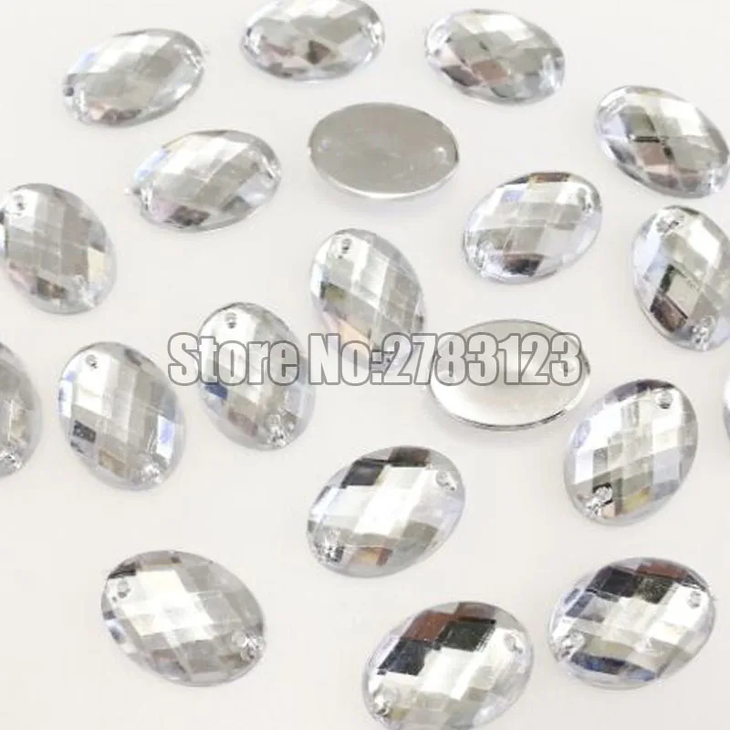 8x10mm 10x14mm 13x18mm 18x25mm oval shape High quality Acryl sew on rhinestones with two holes,diy/clothing accessories