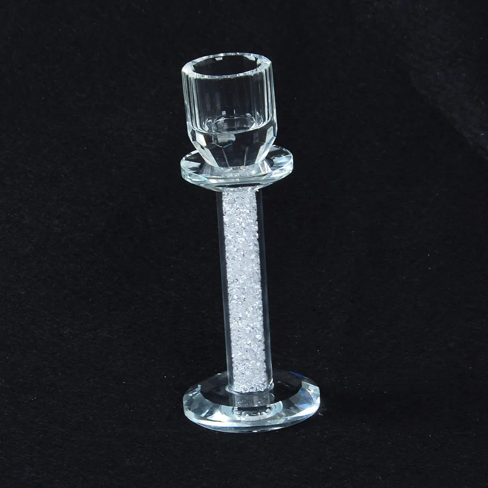 LS Crystal Candlestick Holders Loose Diamands Candle Holder for 20mm Candles