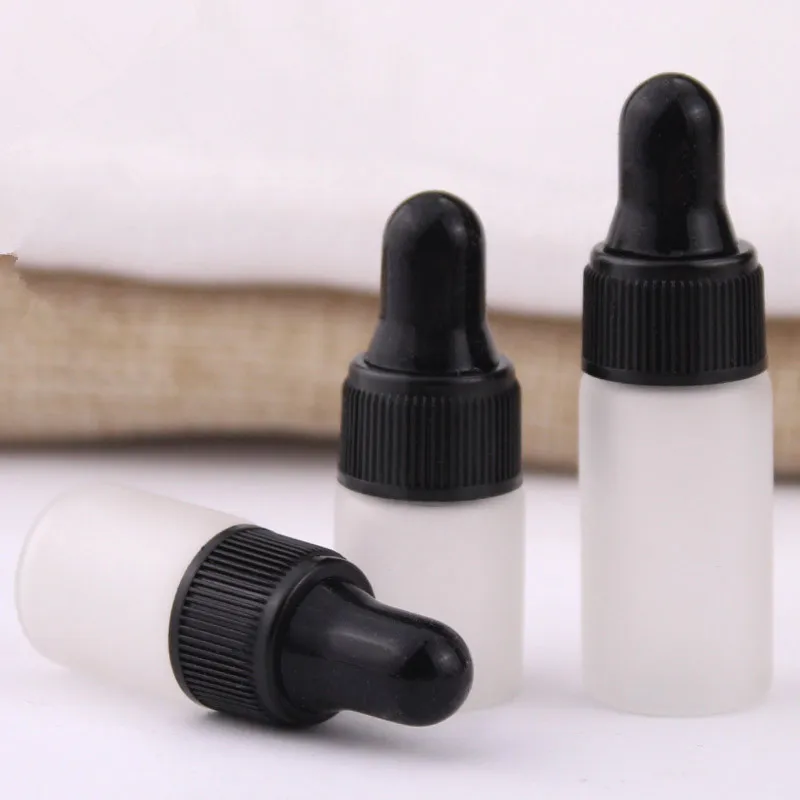 

Empty Frosted Glass Dropper Bottles Pipette 2ml 3ml 5ml Sample Face Liquid Whitening Essence Serums Packaging for Makeup 1000pcs