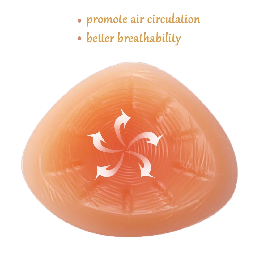 

Silicone Breast Form Artificial Silicone Fake Breast Protheses Real Soft touch feeling 500g Triangle Fake Chest D30