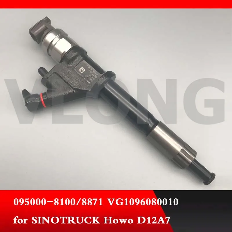 

Genuine New Diesel Common Rail Fuel Injector 095000-8010 095000-8011 09500-8100 for HOWO D12 A7 VG1246080051