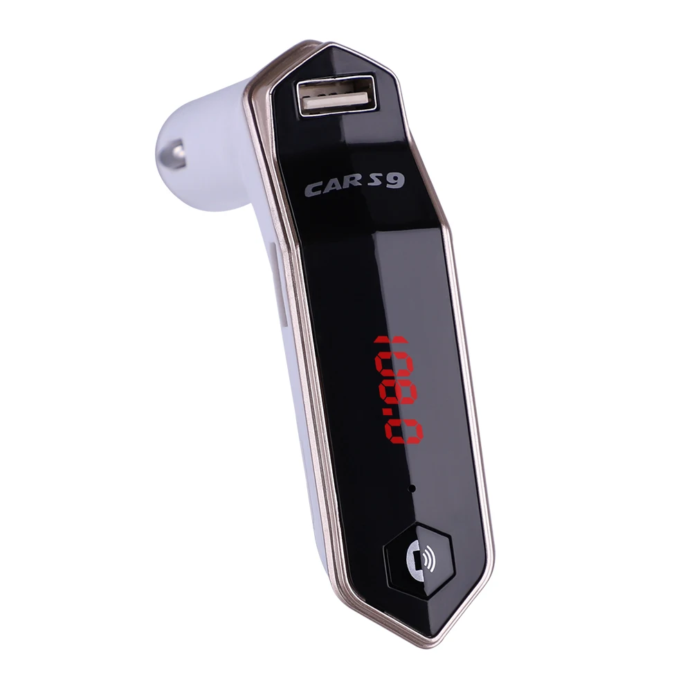 Reproductor de MP3 manos libres Bluetooth para coche/teléfono a Radio FM Transmisor S9