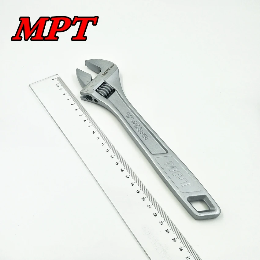 Alto Tenore di Carbonio Acciaio Chiave Regolabile 10 ''/250mm Chiave Regolabile con Scala Laser Utensili A Mano
