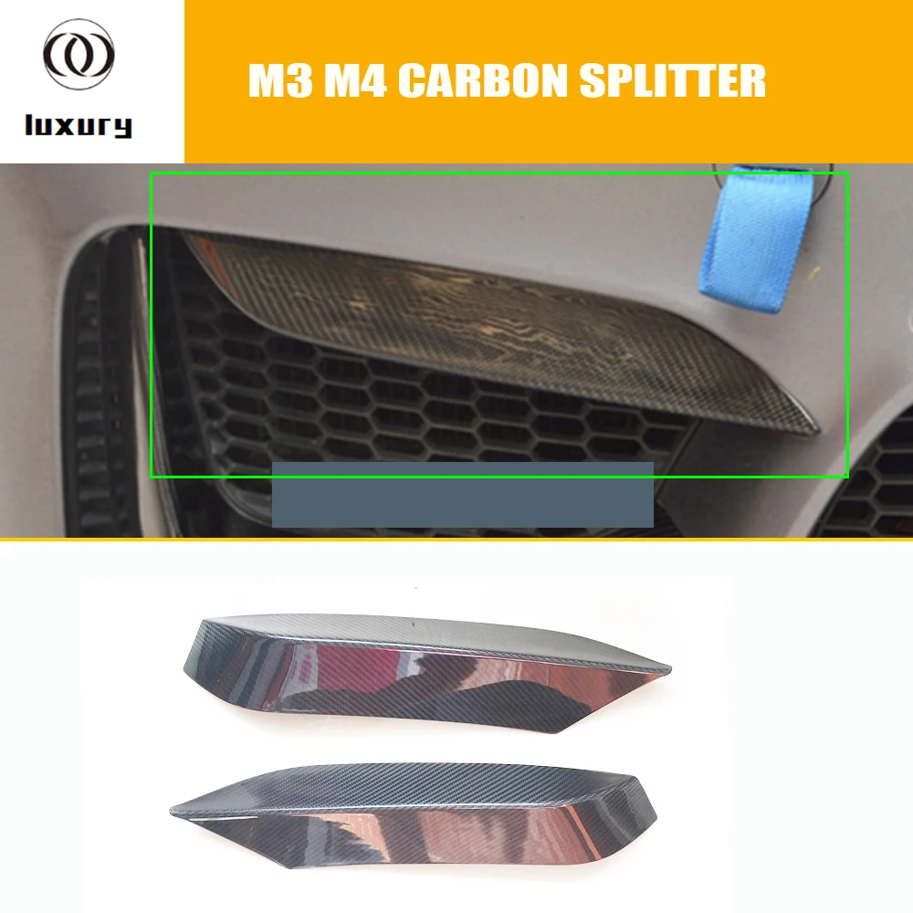 

Dry Carbon Fiber Front Bumper Upper Splitter Apron for BMW F80 M3 F82 F83 M4 2014 - 2020