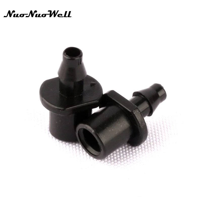 

10pcs NuoNuoWell Barbed 4/7mm to Inner diameter 6mm Hose Connector Garden Irrigation Watering Sprayer Sprinkler Pipe Adapter