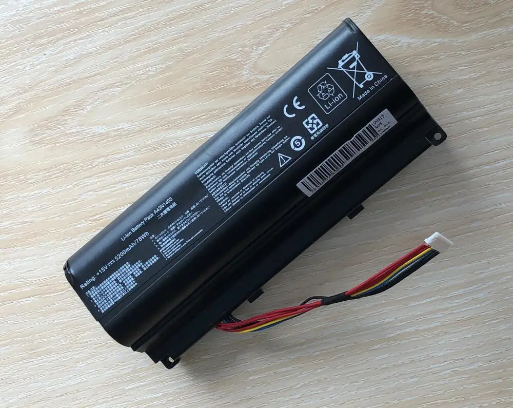 Imagem -04 - Bateria do Portátil para Asus Rog G751 G751jy G751jm G751jt Gfx71jy Gfx71jt Série A42lm9h A42lm93 4icr19 662 88wh A42n1403