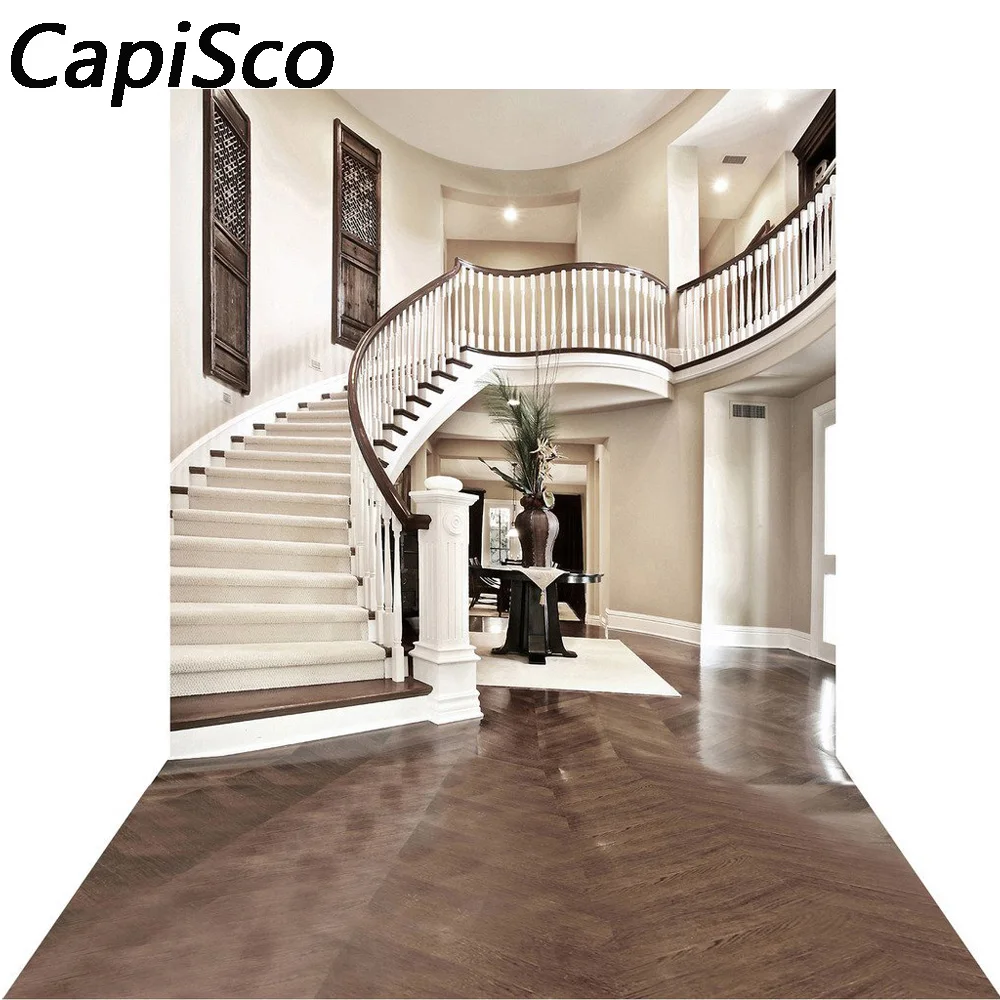 Capisco-خلفية فينيل للتصوير الفوتوغرافي ، وديكور داخلي لقاعة الدرج ، وقصر التصوير الفوتوغرافي ، وإكسسوارات الاستوديو