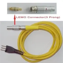 3 pin + compatible with style Lemo connector+Europe standard and can suit for EQUOTIP 2 connector cable of Leeb hardness tester