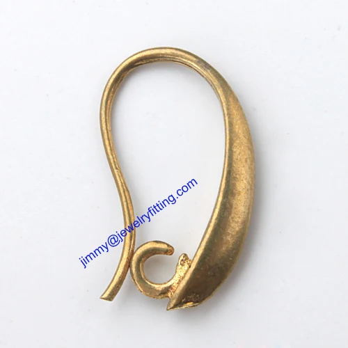 Jewelry findings Wholsale Raw brass Vintage Earring Hooks French Earring hook Earring Accessories for jewelry making we earwire