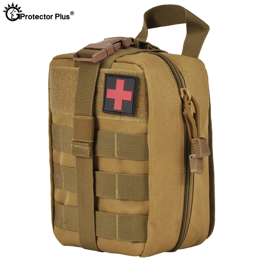 PROTECTOR PLUS Tactical Medical Bag Camping Emergency Utility Pouch Nylon Multi-function First Aid Treatment Hunting Molle Bags