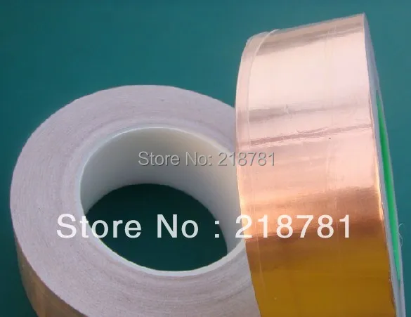 1x 60mm*30M*0.06mm Adhesive Copper Foil Tape for Electromagenetic wave Radiation EMI EMC Shielding /Shield Masking/Mask