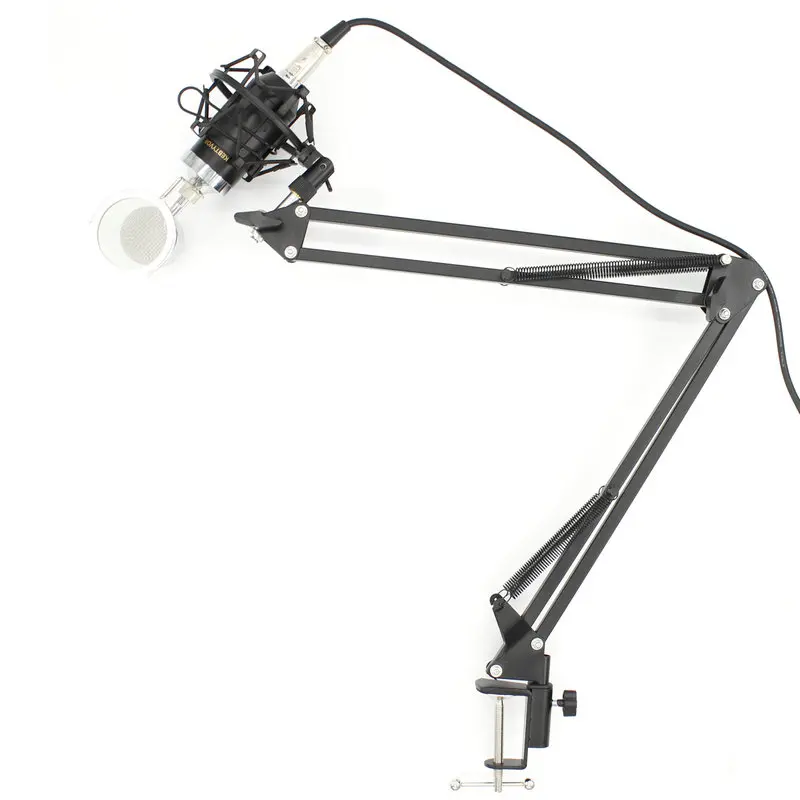 BM-8000 Professional  Studio Recording Condenser Microphone With 3.5mm Plug Stand Holder With Stand Holder