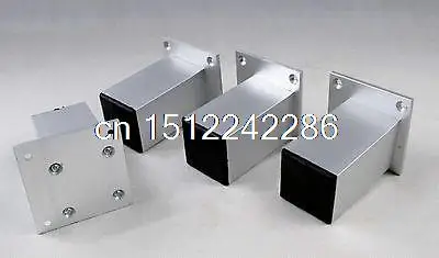 4pcs Set Height 100mm Metal Furniture Cabinet Bed Sofa Leg Feet