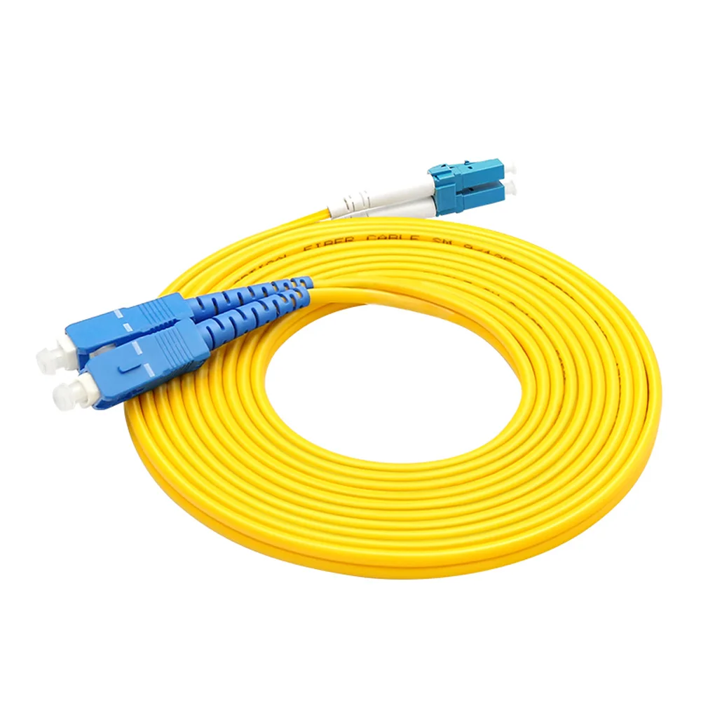 10pcs Premium 3M SC-LC SC Duplex 9/125 SingleMode SM Fiber Optic Cable Patch Cord Jumper,Telecom level, Wholesale