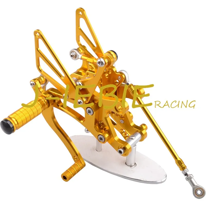 CNC Racing Rearset Adjustable Rear Sets Foot pegs Fit For Yamaha YZF R1 2004 2005 2006 GOLD