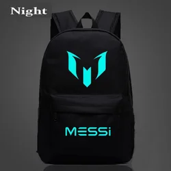 Logo Messi Backpack Bag Men Boys Barcelona Travel Bag Teenagers School Gift Kids Bagpack Mochila Bolsas Escolar