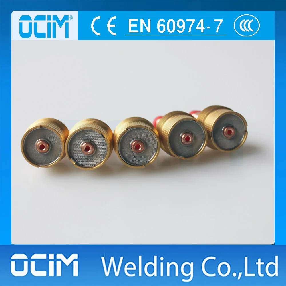 5PCS TIG Collet Body Jumbo Large Diameter Gas Lens Fit TIG Welding Torch WP 17 18 26 Series