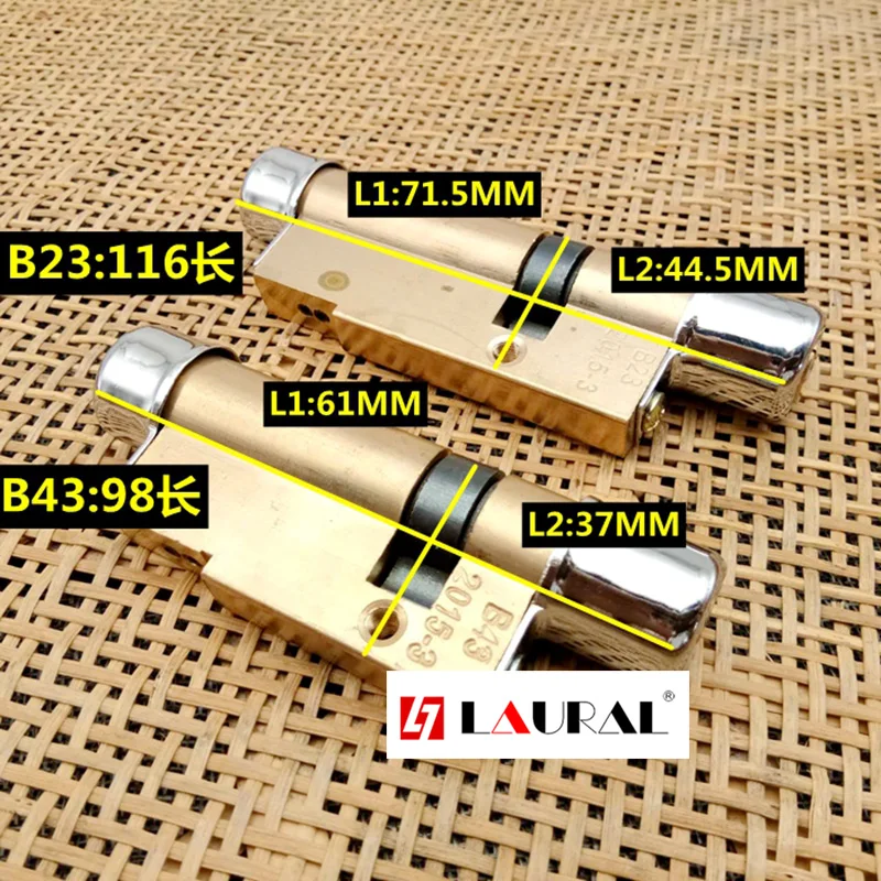 Type 11 AB Key Security Anti-Theft Copper Door Lock Core with Keys Entrance Lock Cylinder