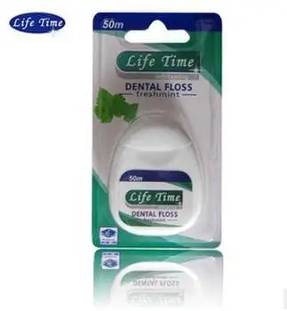 2 Dental flossers- Life Time Portable Round Gentle Glide Pro Health Freshmint Deep Teeth Clean Dental Floss for travel,White