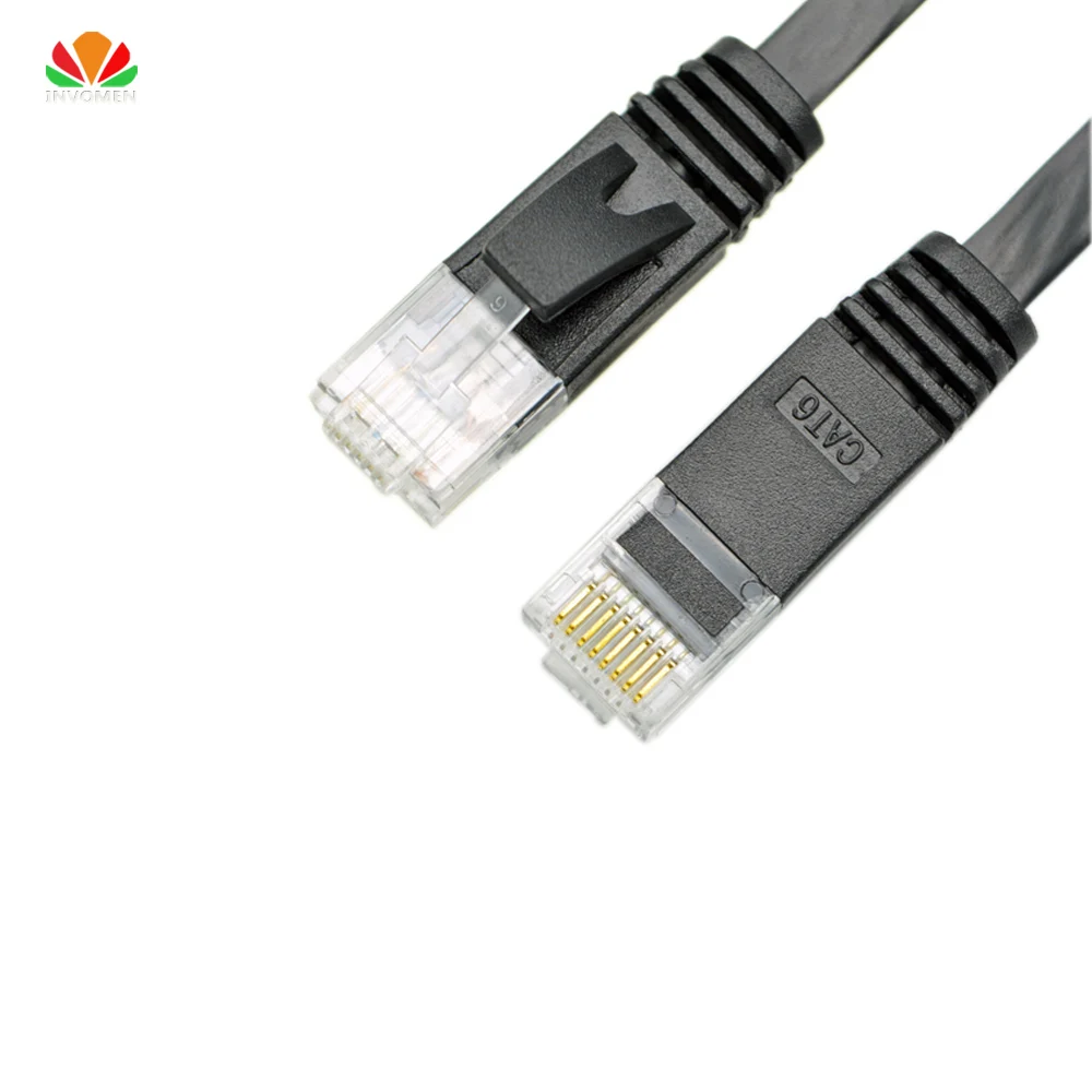 30m 50m flat UTP CAT6 Network Cable Computer Cable Gigabit Ethernet Patch Cord RJ45 Adapter copper twisted pairs GigE LAN Cable