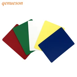 Qenueson-Bolsa de cartas de póker de tamaño Technicolor, cartas cortadas 100% de plástico, ancho estándar de 3,5 