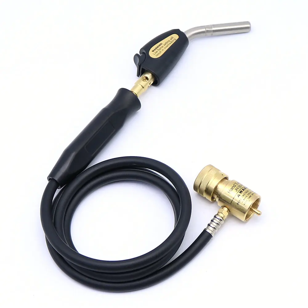 Mapp Soldering Gas Torch Self Ignition Plumbing Turbo Torch Solder Welding Torch with Welding Hose for Soldering Tools