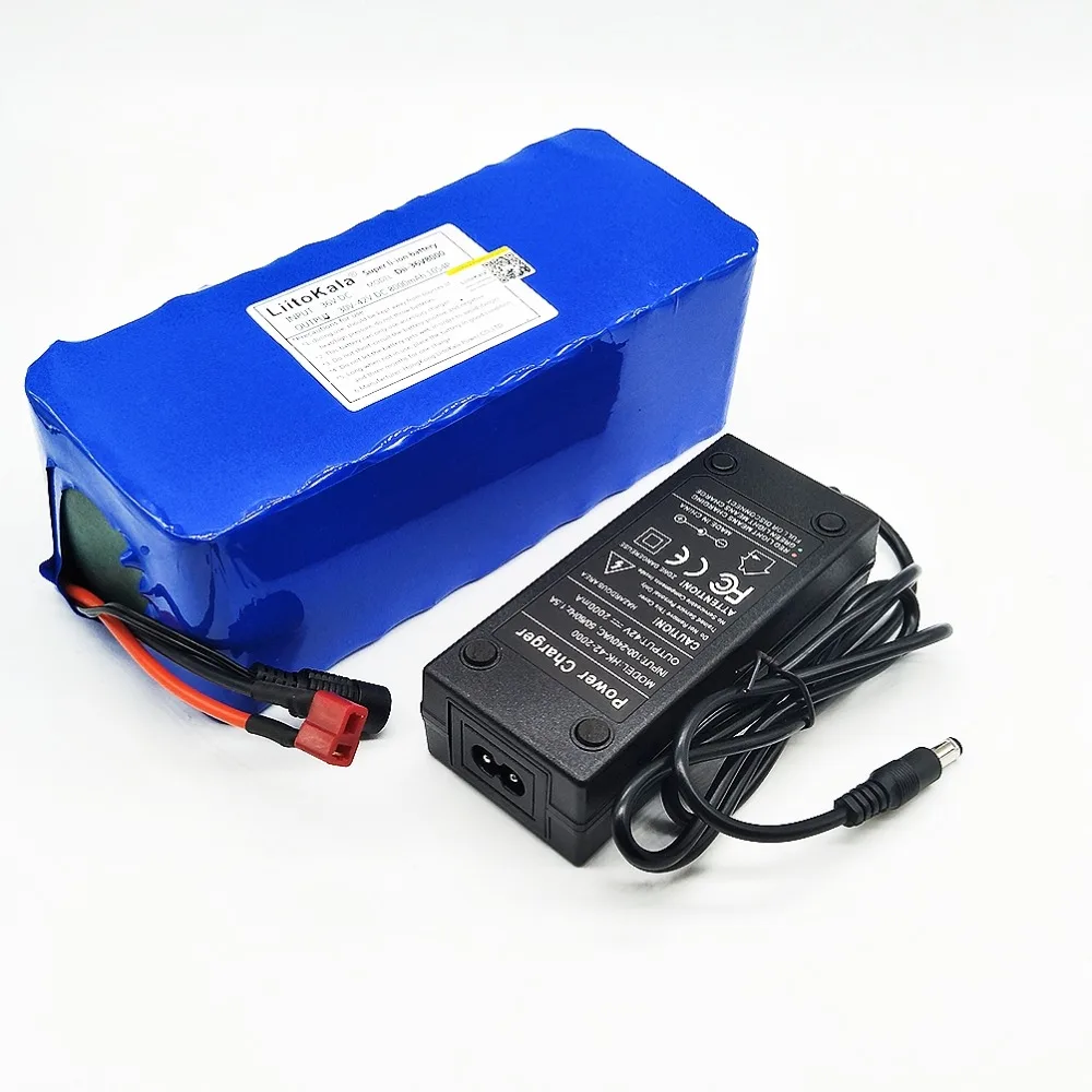LiitoKala 36V 8AH With BMS battery 500W 18650 lithium battery pack 36V 8AH Electric bicycle 36v battery pack