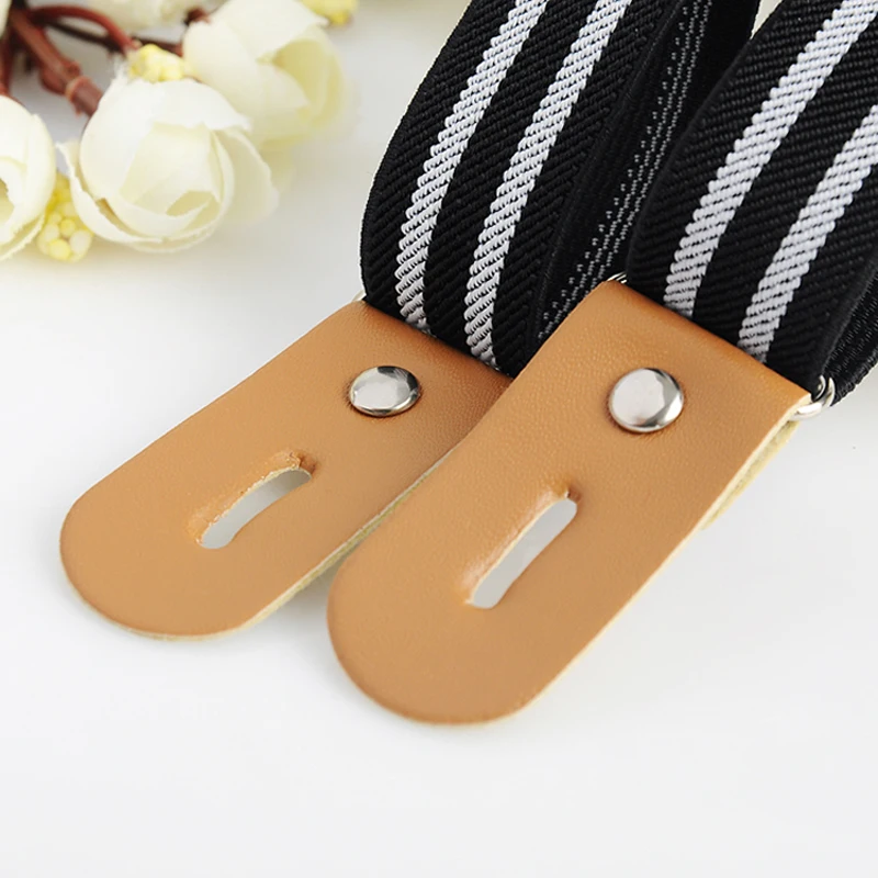 JIERKU Suspenders Kid's Button Braces Baby Suspenders Buttons Suspensorio Fashion Trousers Strap 2.5*65cm KD08231