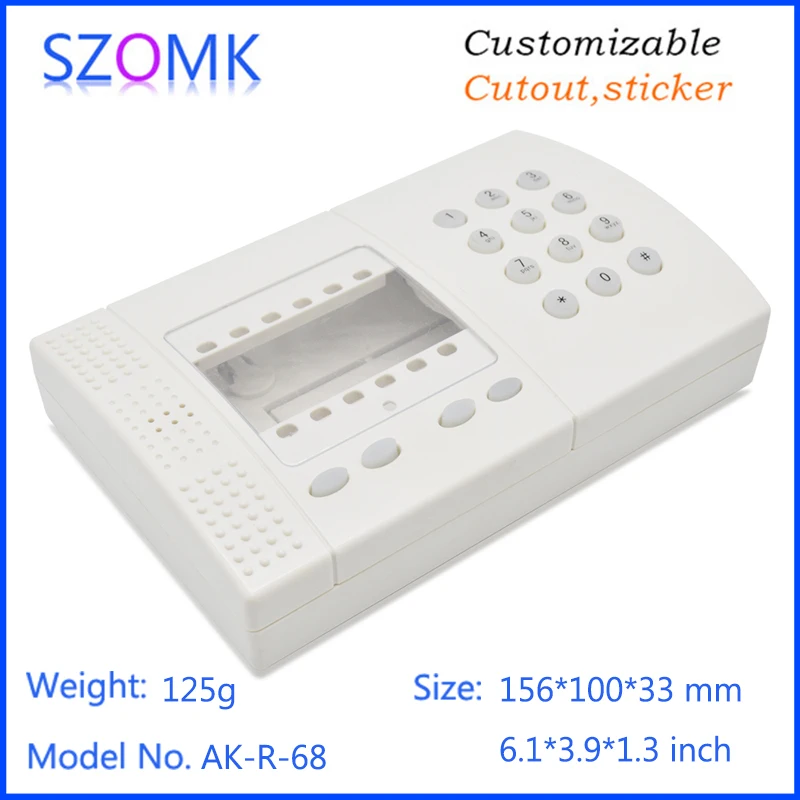 1Piece 156*100*33mm szomk RFID plastic electronics enclosure door access control enclosure plastic keypad shell instrument box