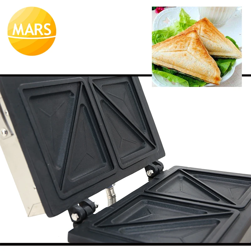 Electric Egg Sandwich Maker Mini Bread Grill Machine 110v 220v Breakfast Sandwich Press Toaster Mould Iron