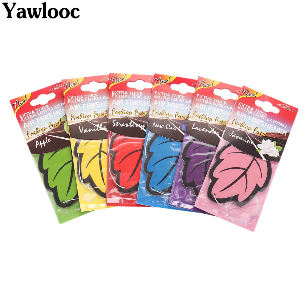 

Paper Hanging Car Air Freshener Vanilla Perfumed/fragrance Leaf Shape Air Freshener Car Interior Accessories