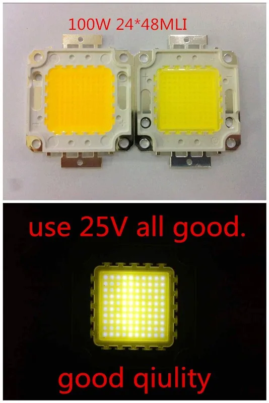 5-10PCS LED Hight Power Integrated Light Source 10W 20W 30W 50W 100W 30V 24*44mli Beads Light Lamp White Warm Blub For Foodlight