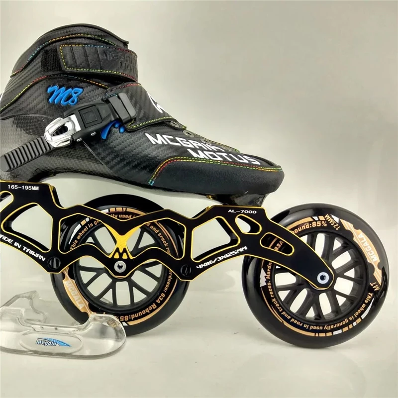 Marathon Inline Speed Skates Frame Racing Base 4 Wheel 90mm 100mm 110mm Transfer 3 Wheels 100mm 110mm 125mm Skating 165mm 195mm