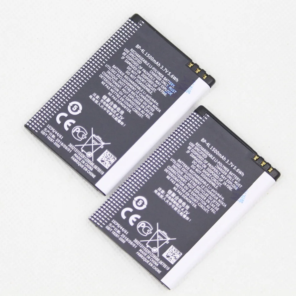 ISUNOO 1500mah BP-4L Battery For Nokia E61i E63 E90 E95 E71 6650 6760 N97 N810 E72 E52 BP4L Mobile Phone replacement battery