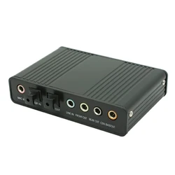 USB 2.0 Channel 5.1 Optical Toslink S/PDIF Audio Sound Card,External Audio Adapter Converter -PC Computer Laptop Sound Recording