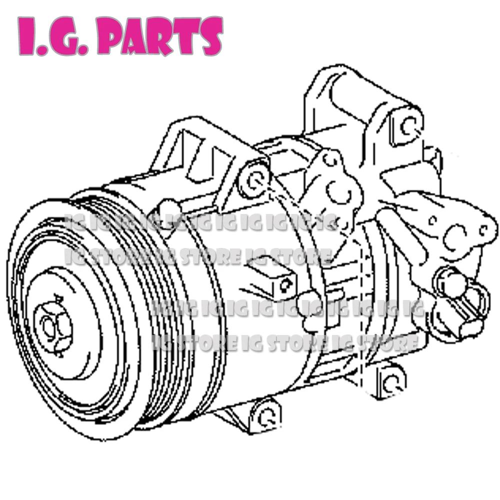 

Air Conditioning Compressor 447280-7600 For ZRE171L-GEPNKV AC Compressor 90119T0405 8831002A00