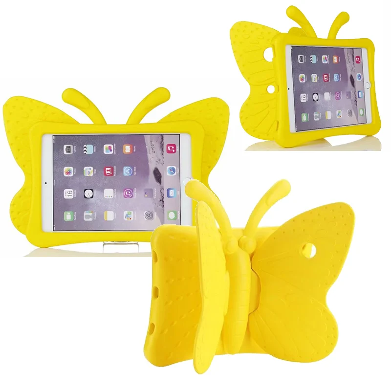 

EVA Shockproof Case For iPad Pro 9.7 Case Kids Cute 3D Cartoon Butterfly Stand Tablet Cover For iPad Pro 9.7 Case Safe Children