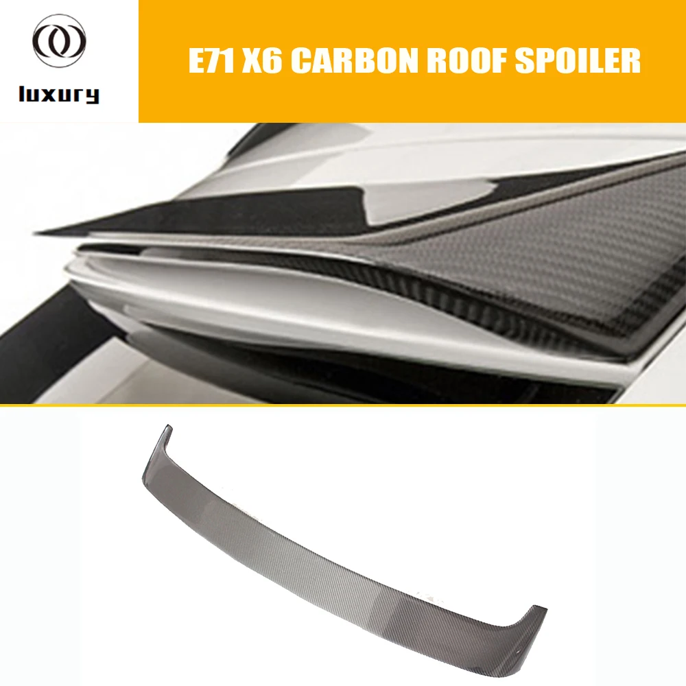 

HM Style Carbon Fiber Rear Roof Window Spoiler Wing for BMW E71 X6 X6m2008 - 2013