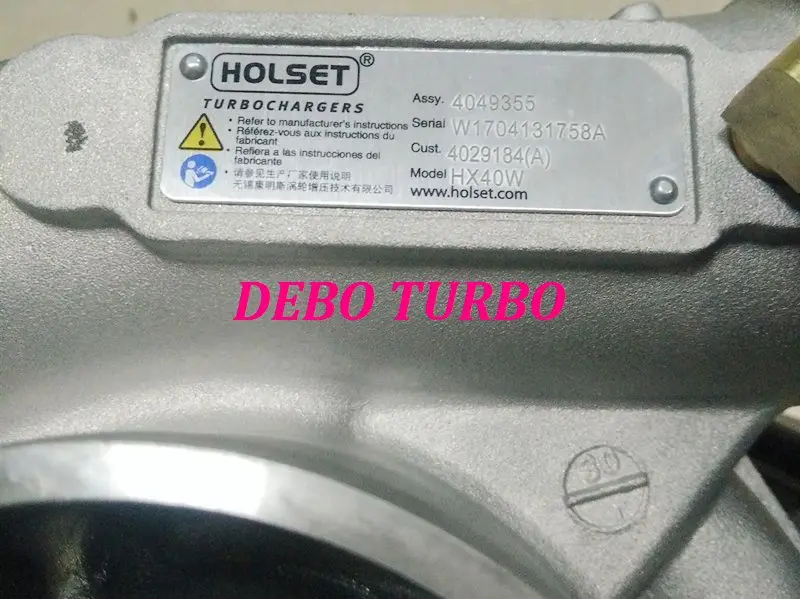 NEW GENUINE HOLSET HX40W 4049355 4029184 Turbo Turbocharger for DCEC Cummins 6CT 6CTA 8.3L 240/260HP