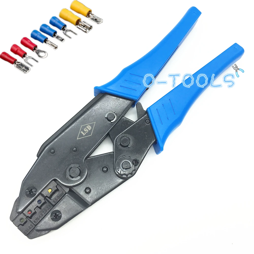 LS-04C hand crimping tool for wire insulated terminals and heat shrink butt wire connectors 0.14-6mm2 cable crimper pliers