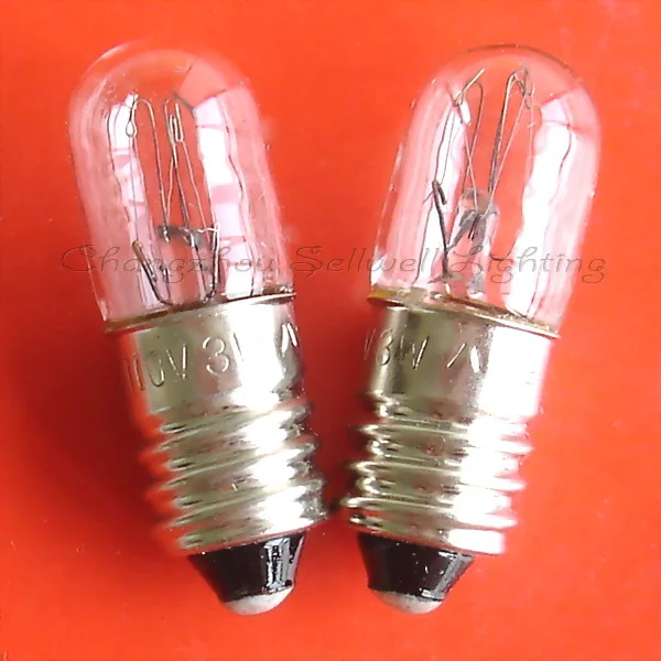 Miniature bulb 110v 3w e10 t10x28 3000h a593 sellwell lighting