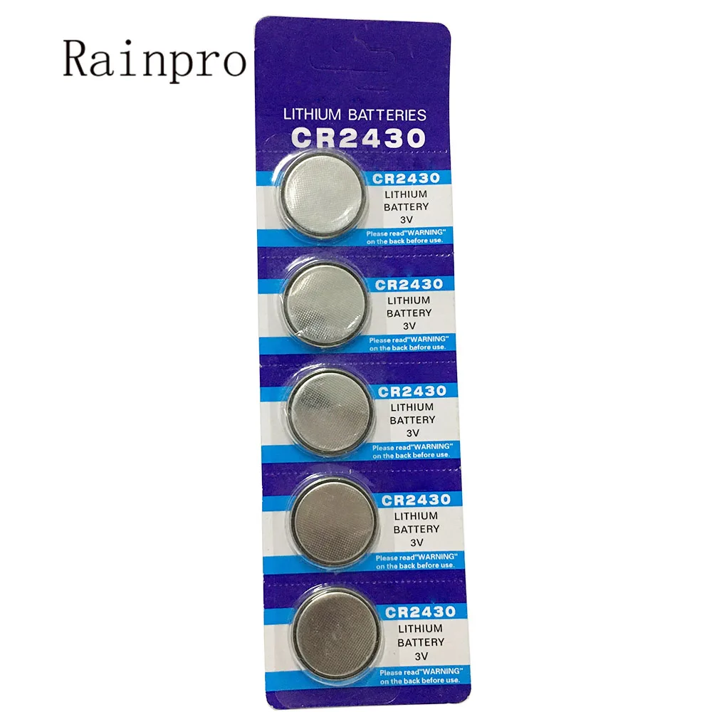 5PCS/LOT CR2430 2430 3V lithium battery coin cell for remote control / electronic meter, etc.